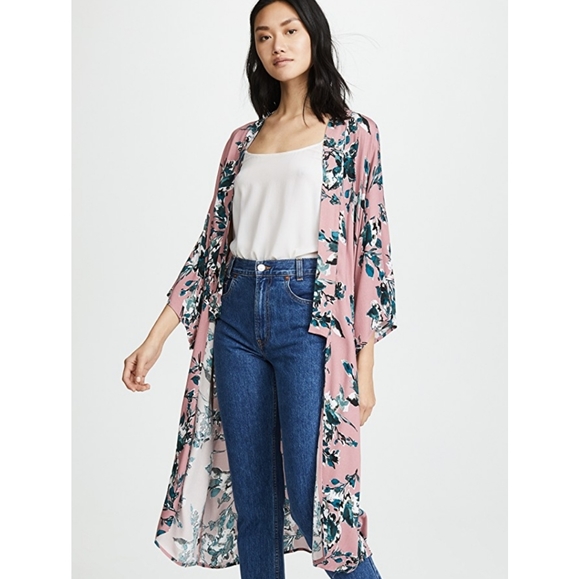 Splendid Other - ❤ Splendid Painted Floral Kimono